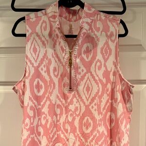 Spartina Pink Zip front knit dress NWOT XXL